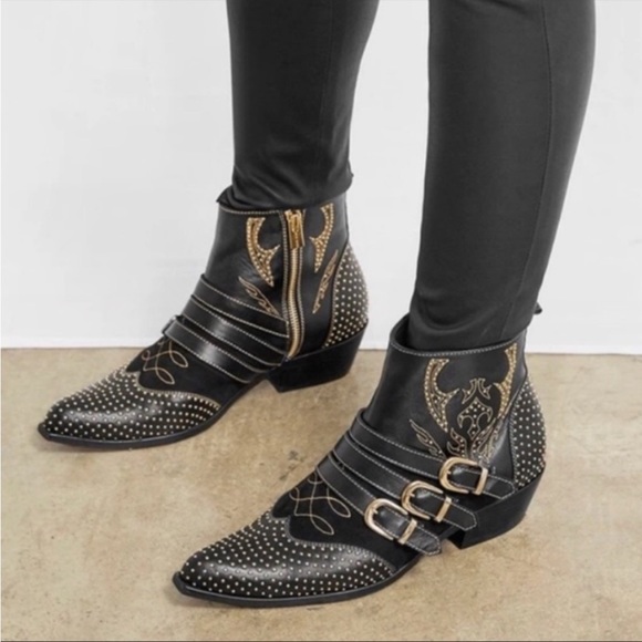 Anine Bing Shoes - Anine Bing Penny studded ankle boots
